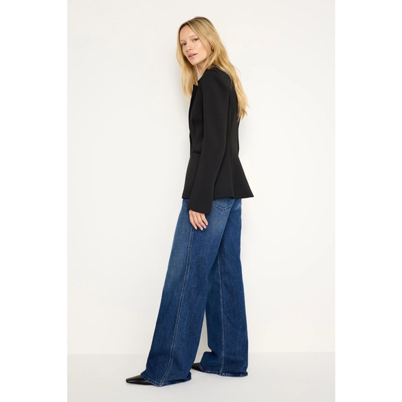 Good American | Good Skate High Rise Wide Leg 34” Inseam Flare Jeans ~ US 6 - Picture 4 of 12